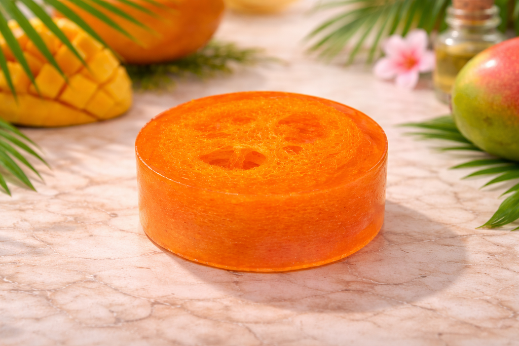 Mango Papaya Loofah Soap  - 5.5 oz