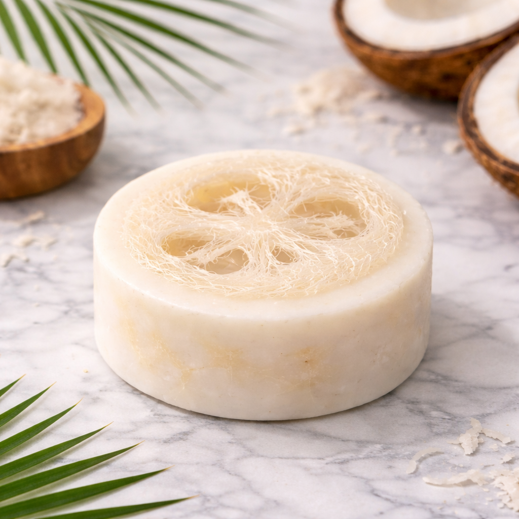 Coconut Sandalwood Loofah Soap