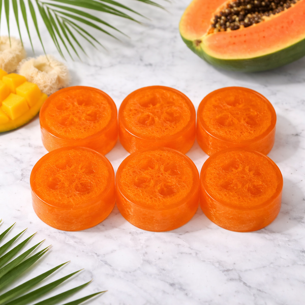 Mango Papaya Loofah Soap  - 5.5 oz